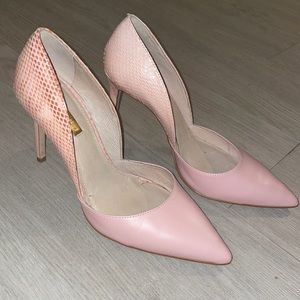 Pink snake heels perfect condition